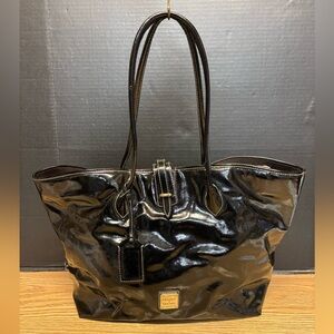 Dooney & Bourke Women's Handbag Tote in Black Patent Leather #5316